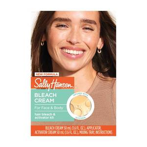 lot 2150 image: Sally Hansen Bleach Cream for Facial & Body Hair  Vegan Formula with Glycerin  All Skin Types