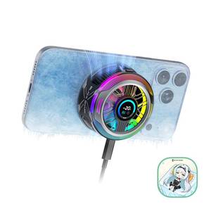 lot 4007 image: Black Shark Magnetic Phone Cooler 6 Pro �� Smart Display, Magnetic Ring Plate, Addressable RGB LEDs, App-Controlled Cooling Fan for iPhone MagSafe, Android & iPad �� Gaming, Streaming & Photography