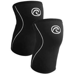 lot 4021 image: Rehband Knee Sleeve 3mm Neoprene, Lightweight Knee Brace for Endurance and Ball Sports, Unisex Compression Starter Knee-Sleeves, Breathable Running Knee Support, ColourBlack - 1 Pair, SizeSmall