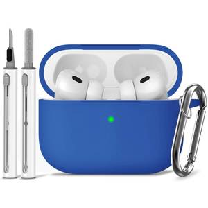 lot 4476 image: Ljusmicker for AirPods Pro Case Cover with Cleaner Kit,Soft Silicone Protective Cover for Apple AirPods Pro 2nd1st Generation Cases for Women Men,AirPod Pro 2 Case Accessories with Keychain-Blue