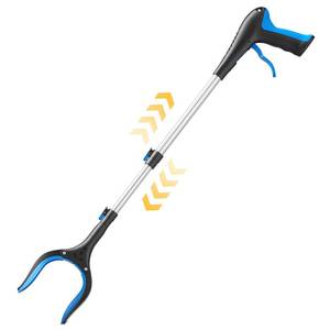 lot 4481 image: FGRHY Telescopic Grabber Reacher Tool, 5-Level Adjustable Length (23 to 41) - Trash Claw Gripper, Pickup Stick for Litter Picking, Yard Work, and Seniors (Blue)
