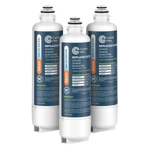 lot 4489 image: Crystala Filters BORPLFTR50 Water Filter Compatible with Bosch, 3-Pack