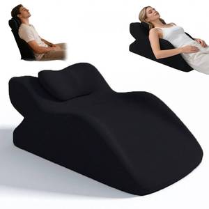 lot 4490 image: Memory Foam Ergonomic Rest Pillow, Multi-Use Reading & Prone Sleep Pillow for Back Support, Comfortable Wedge for Sitting Up in Bed
