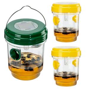lot 4491 image: 3pc Wasp Traps Outdoor Hanging