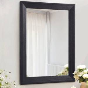 lot 5390 image: AAZZKANG Wall Mirror Black Wood Framed Rectangle Hanging Mirrors