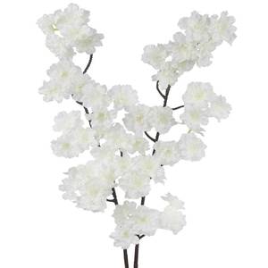 lot 5396 image: ACRYCS 2 Pcs Artificial Cherry Blossom Flowers Branches 41 Faux Cherry Blossom Long Stem White Silk Cherry Blossom Tree Tall Fake Flower Arrangement for Home Wedding Centerpieces Spring Indoor Decor
