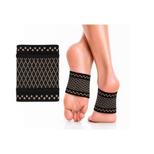 lot 6011 image: Copper Compression Arch Support Sleeves for Plantar Fasciitis, Foot Pain & Fallen Arches �� Heel Support Bands for Flat Feet �� Comfortable Compression Brace for Women & Men