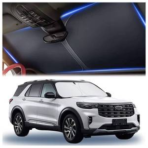lot 6015 image: 300T Thickened Automotive Glass Sunshade and Comes with Storage Bag,Keep Car Interior Cool,Universal Windshield Sun Shade Fit for Cars,Trucks,SUVs (L 57.08  31.5 inch)