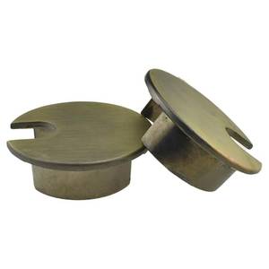 lot 6020 image: HAHIYO 2Pcs 1.38Inch35mm Bronze Zinc Alloy Desk Grommet Wire Grommet Cable Management Cord Hole Cover Desk Wire Hole Insert Wire Organizer for Computer Office Home School Equipment Systems