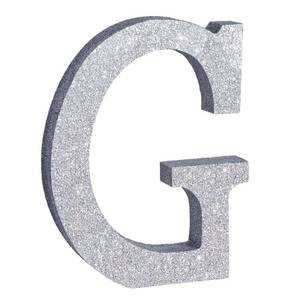 lot 6022 image: TONIFUL 8 Inch Silver Glitter Letter G Table Centerpiece A-Z Silver Birthday Party Decorations,Silver Alphabet G for Birthday,Chrismas,Graduation,Bridal Shower,Wedding,Anniversary Party Supplies