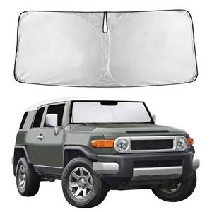 lot 6027 image: EcoNour Windshield Sunshade Compatible for Toyota FJCruiser 2007-2012 2013 2014, Sun Visor for Front Windshield & Window Sun Shade Cover, UV Heat Blocker & Protector, Car Accessories