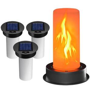 lot 6052 image: 4 Pack Replacement Solar Light Tops with Flickering Flame, Waterproof Outdoor Solar Light Parts for Hot Air Balloon Lanterns (Fits 2.87 to 3.35 Inch Openings), Replacement Kit for Garden Patio Decor