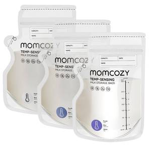 lot 6083 image: Momcozy 8oz Breastmilk Storage Bags,Temp-Sensing & Pour Spout,120 Count