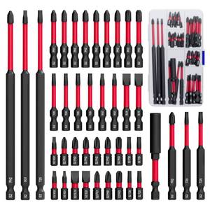 lot 6085 image: YOSIGHT 42-Piece Impact Screwdriver Bit Set, S2 Steel Magnetic Impact Driver Bits with 14 Hex Bit Holder, Heavy Duty Drill Bit Set for Power Drill, Impact Driver, DIY & Home Repair