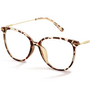 lot 6091 image: Gaoye Blue Light Blocking Glasses - Trending Round TR90 Frames, Metal Arms, UV400 Protection - Matching Soft Case