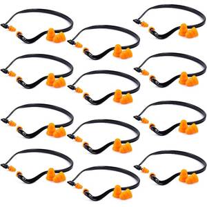 lot 6490 image: Sumind 24 Pieces Banded Ear Plugs Hearing Bands Banded Ear Band Plug Shooting Reusable Construction Protection Silicone Replacement Pods for Work Sleeping Concerts, Motor Sport Racing