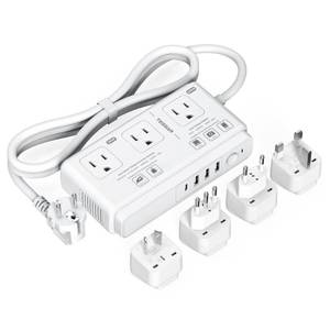 lot 6495 image: TESSAN 220V to 110V Voltage Converter, Universal Travel Adapter