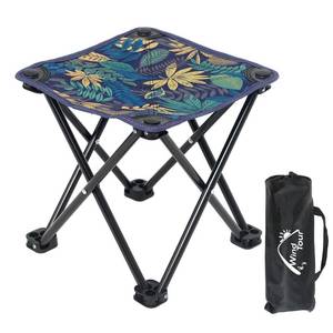 lot 11451 image: Wind Tour Portable Folding Camping Stool Outdoor Camping Lightweight Samll Chair for Fishing Hiking Gardening and Beach with Carry Bag (Medium Blue -1)