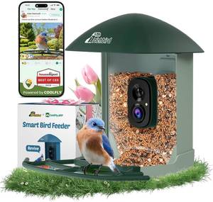 lot 11472 image: Smart Bird Feeder with Camera Solar Powered, 2.5K UHD Birdwatching Cam