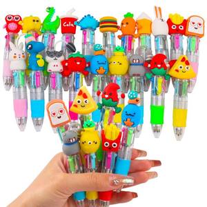 lot 11481 image: CZWZ 20Pcs Mini Multicolor Pens in One 4-in-1 Cute Pens Bulk for Kids, Fun Kawaii Ballpoint Pens for Birthdays and Childrens Party Favors Gifts Teacher School Supplies (Only 8)