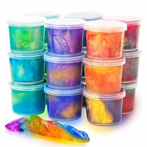lot 11490 image: 24 Pack Mini Slime, Galaxy Slime Party Favors, Stretchy Slime Kit for Classroom Prizes, Christmas Stocking Stuffers, Goodie Bag Stuffers,Easter Basket Stuffers for Kids Boys Girls 5-12 (Only 12)