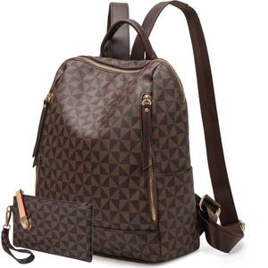 lot 11503 image: LBiayion Women��s Backpack Purse Leather Anti-theft Large Fashion Designer Travel Backpack Bag Mens Backpack Shoulder Bags, A-brown