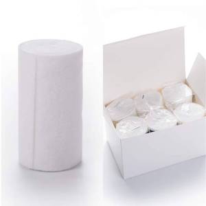 lot 11508 image: HOSPORA Medical Cotton Cast Padding Roll, 4 Inch x 8 feet, Individual Pack(Pack of 6)