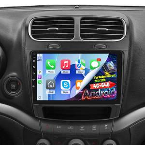 lot 11511 image: Volxcereo 8 Core 4G64G Car Radio for Dodge Journey 2011-2019, 9 inch HD Touchscreen Car Stereo with Wireless Carplay & Android Auto, GPS, FMRDS, DSP, SWC, Backup Camera, Bluetooth 5.0