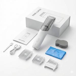 lot 11512 image: MOMMED Baby Hair Clippers, Hair Cutting Kit for Kids, Electric Kids Hair Trimmer, Rechargeable Waterproof Electric Vacuum Baby Clippers with Charger Base (Used)