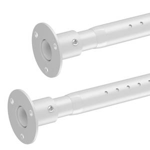 lot 11516 image: Closet Rod,17 to 96 Inch Adjustable Closet Rods for Hanging Clothes Heavy Duty Closet Hanging Rod White Closet Poles for Wardrobes,Bathroom,Windows