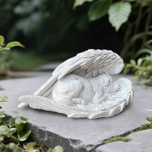 lot 11517 image: Mvlavvy Dog Memorial Gifts for Loss of Dog,Resin Pet Memorial Statues,Forever My Guardian Angel Memorial Gifts(White)