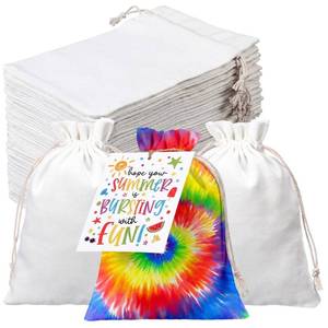 lot 11519 image: Kacctyen 36 Set Tie Dye Drawstring Bags 5.9 x 7.9 in End of Year Gifts Bags with Cards Cotton Drawstring Backpack Summer Party Favors Bulk for Students Candy Goodie Tie Dye Graduation Party Favor