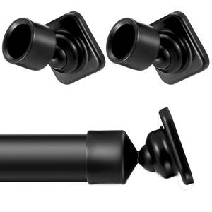lot 12183 image: Newtay 2 Sets Angled Shower Rod Mount for Sloped Walls Angled Wall Bracket for 25 mm Shower Bar Low Cost Solution