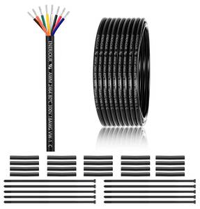 lot 12231 image: 18 Gauge 8 Conductor Electrical Wire 50FT, UL 2464 18 AWG 8 Wire Cable