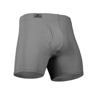 lot 12235 image: SHEATH 3.21 Mens Boxer Brief Underwear with Dual Support Pouch  Moisture Wicking Breathable Cooling Modal (Grey - Large)
