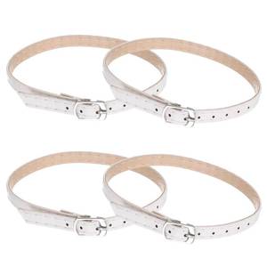 lot 12240 image: uxcell 4 Pairs High Heel Shoe Straps, Detachable Ankle Shoelace Straps Replacement Shoelace Shoe Accessories for Womens Loose High Heels Slippers Sandals, White