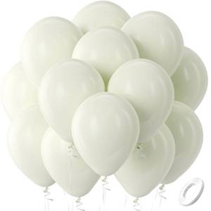 lot 12249 image: Bezente Beige Balloons Latex Round Helium Party Balloons 100 Pack 12 inch