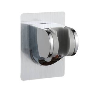 lot 12265 image: GwernKB Shower Head Holder Strong Adhesive No Drilling Wall Mount Adjustable Handheld Showerhead Bracket for RV Kids Bathroom Shower,Fix Firmly and Use Conveniently (Silver, 1)