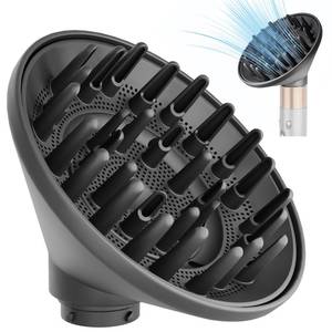 lot 12267 image: SWAZVAC Hair Diffuser Curl Attachment for Dyson Airwrap, HS01 HS05 Models, Wave Mode,Grey