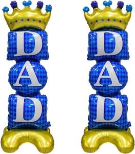 lot 12269 image: BELSITA Happy Fathers Day Decorations Balloons Large Fathers Day Standing Balloon 44 Inch DAD Aluminum Foil Balloon For Fathers Day Birthday Party Decoration Holiday Supplies Home Room Decor