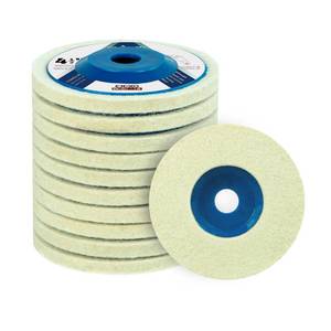 lot 12285 image: SALI 10 Pcs 4-12 Inch Wool Felt Polishing Wheel Disc Wool Polishing Wheel Disc for 4.5 Angle Grinder Felt Grinder Polishing Wheel for Metal, Marble Stone, Furniture, Car