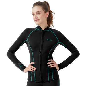 lot 12306 image: GoldFin Wetsuit Top Women 2mm Neoprene Wet Suits Jacket, Blue line S