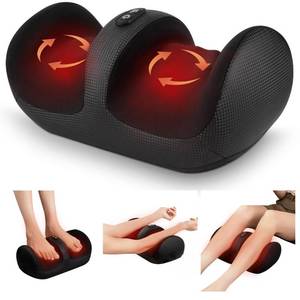lot 13195 image: Nekteck Foot Massager with Heat & Foot Roller, Shiatsu Calf Leg Massager