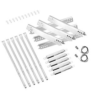 lot 13199 image: 463244819 Grill Replacement Parts for Charbroil Performance 6 Burner 463244819, 463276517, 5 Burner 463347519, 4 Burner 463342119, 463347017, G470-5200-W1 Burner, G470-0004-W1A Heat Plate, Crossover