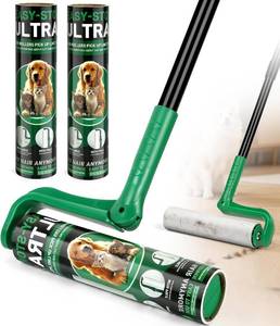 lot 13207 image: 10 Large Lint Roller for Pet Hair Extra Sticky, Long Handle Floor Sticky Rollers with Big Lint Roller Refills for Cleaning Carpets, Cars, Furniture,Clothing, and Pet Hair,Green
