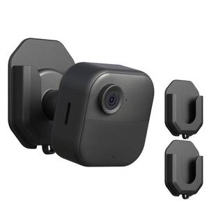 lot 14004 image: 2 Pack Blink Camera No Drill No Screws Wall Mount Bracket for Blink Outdoor 4 Blink MiniMini 2 Blink Indoor Cameras, HBV Adhesive Mount(KMOUANTS Black Wall Mount for Blink Cameras)
