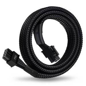 lot 14033 image: YEZriler 8 Pin PCIe Cable for EVGA Power Supply, PCIe 8 Pin Male to (62) Male PCI Express Power Adapter Sleeved 25-inch (63cm)