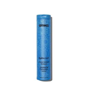 lot 14035 image: amika hydro rush intense moisture shampoo with hyaluronic acid, 275ml  for dry, textured, or coarse hair types 2a-4c, long-lasting hydration, color-safe, keratin  chemically treated safe