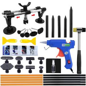 lot 14050 image: LTGABA Car Dent Removal Kit, 35PCS Dent Puller, Paintless Dent Repair Kit with Double Pole Bridge Dent Puller for Auto Dent Removal, Minor dents, Door Dings and Hail Damage
