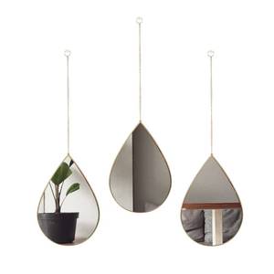 lot 14056 image: DECANIT Decorative Wall Mirrors Set of 3,Gold Accent Hanging Mirrors for Living Room, Bedroom & Entryway �� Modern Farmhouse & Boho Home Decor